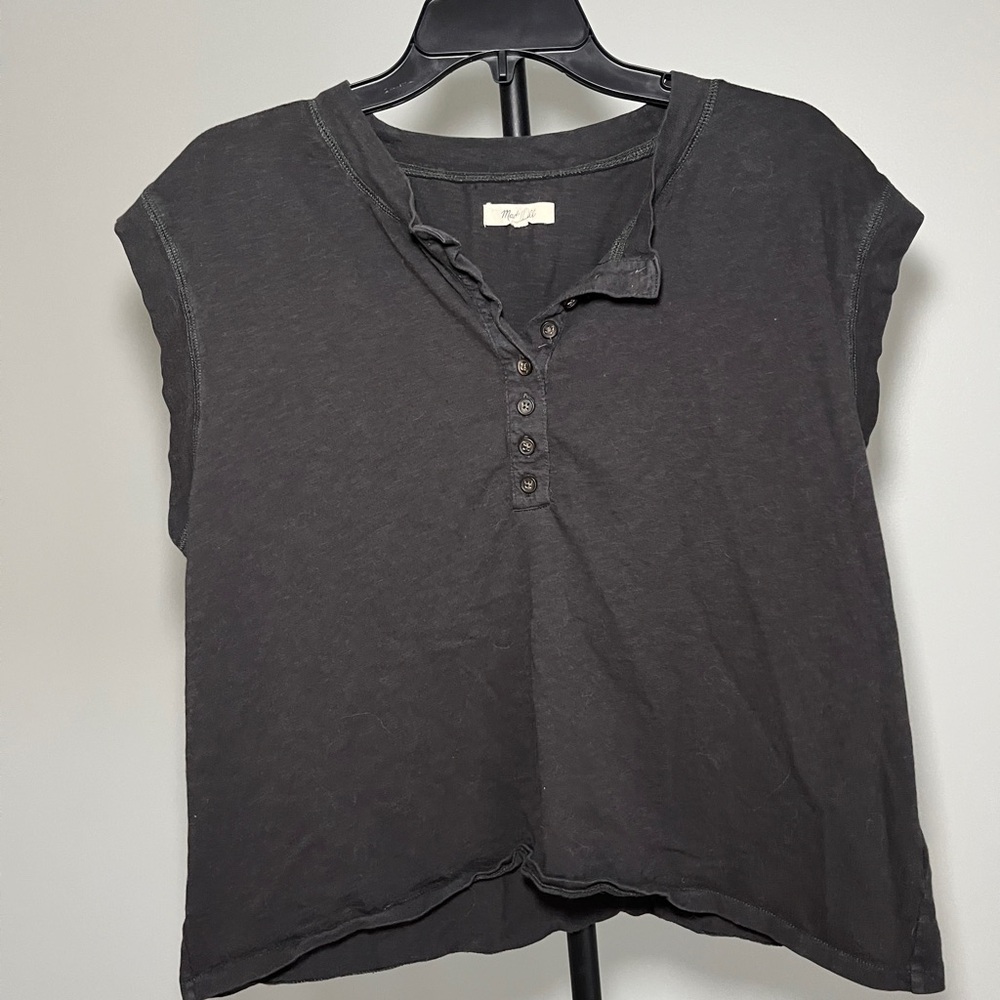Madewell Charcoal Muscle Tee